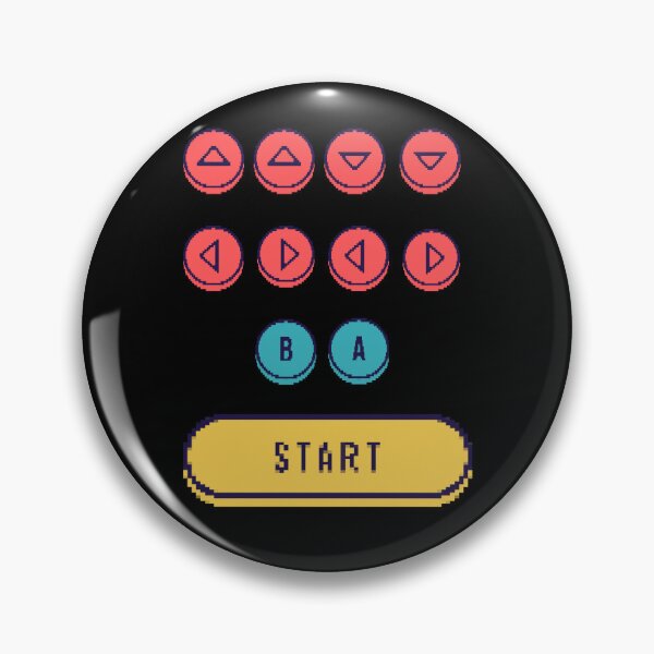 Item preview, Up Up Down Down Left Right Left Right B A Start - Konami Cheat Code Pixelated designed and sold by buoyantpotato.
