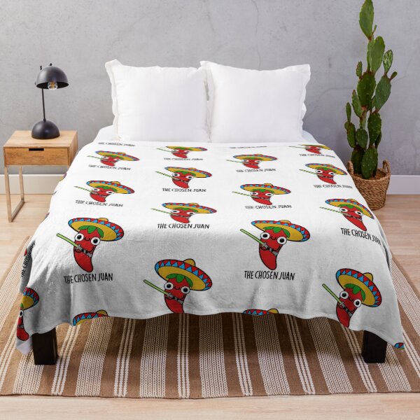 Item preview, The Chosen Juan Cute Mexican Chili Warrior Pun designed and sold by punnybone.