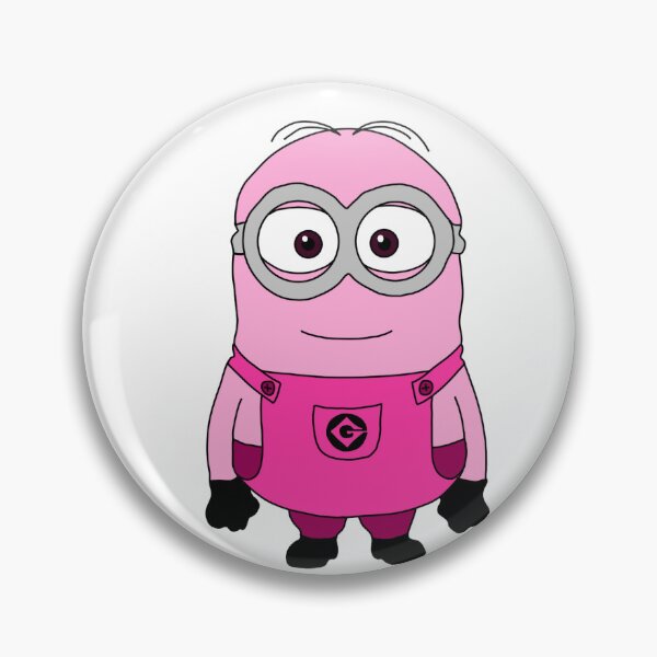 Item preview, pink minion designed and sold by Lauren Kessler.