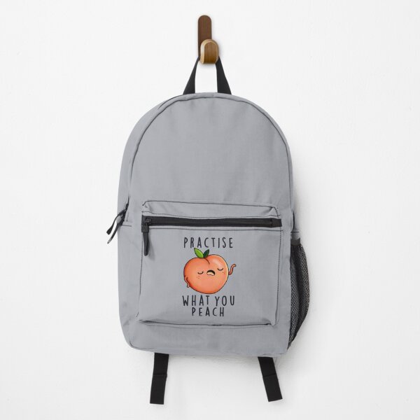 Item preview, Practise What You Peach Positive Fruit Puns designed and sold by punnybone.