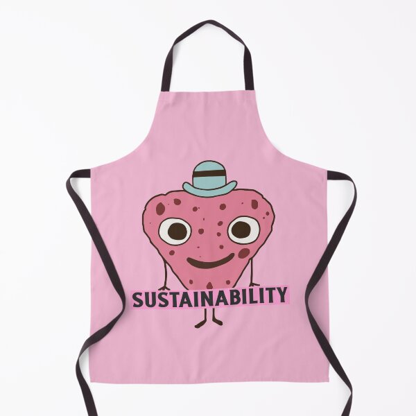 Item preview, Sustainability Happy Red Strawberry With Big Eyes And A Small Green Hat designed and sold by pixelplaza.