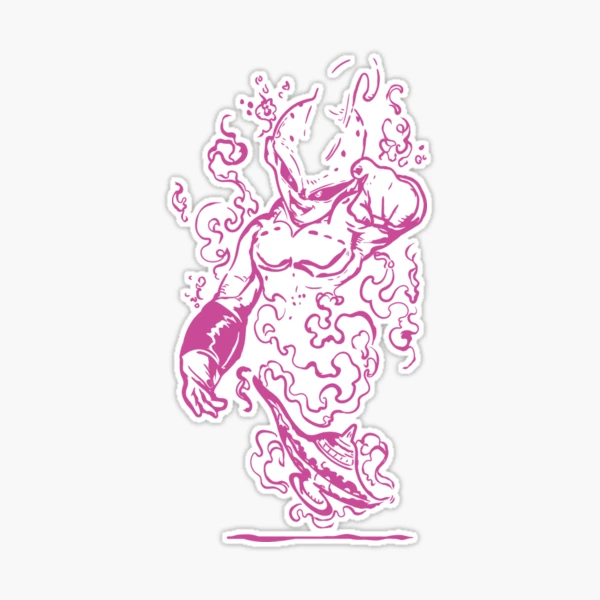 Buu Outline Sticker for Sale by awallac