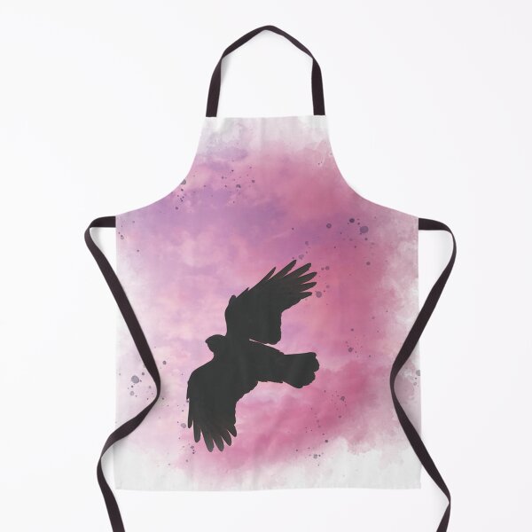 Item preview, Crow Flying on Sunset - Watercolor Painting designed and sold by Unaiza Khalid.