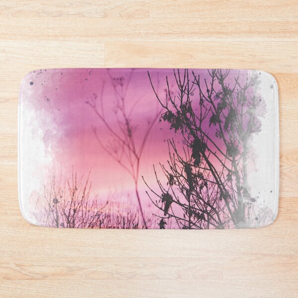 Item preview, Bushes on Sunset - Watercolor Painting designed and sold by Unaiza Khalid.