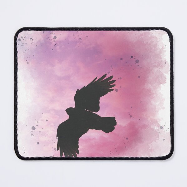 Item preview, Crow Flying on Sunset - Watercolor Painting designed and sold by Unaiza Khalid.