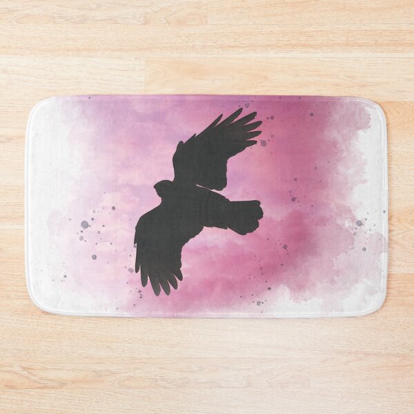 Item preview, Crow Flying on Sunset - Watercolor Painting designed and sold by Unaiza Khalid.