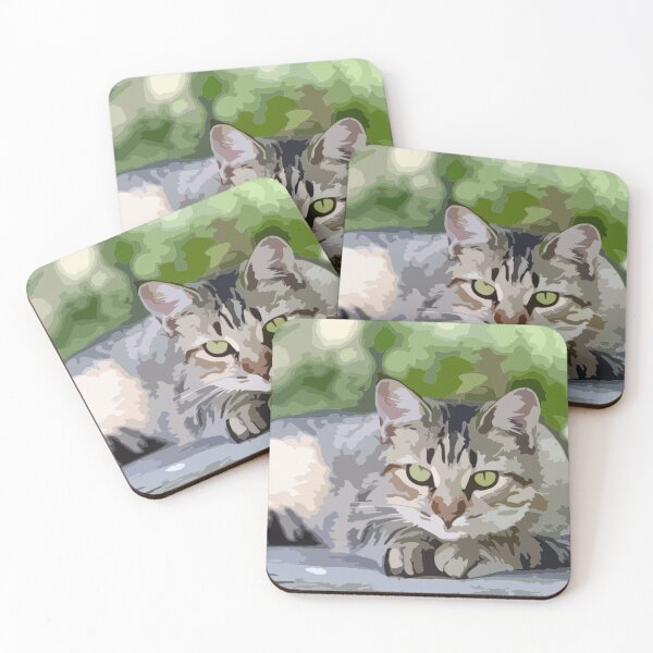 Item preview, American Shorthair Cat Digital Painting designed and sold by Positive Lad.