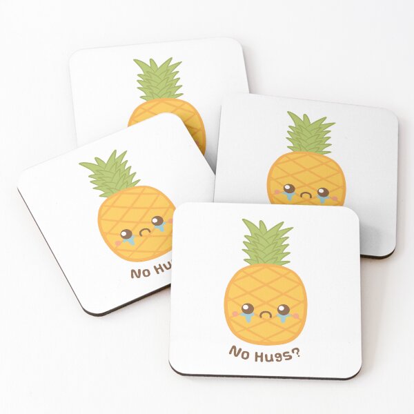 Item preview, Cute Pineapple Fruit Has No Hugs  designed and sold by rustydoodle.
