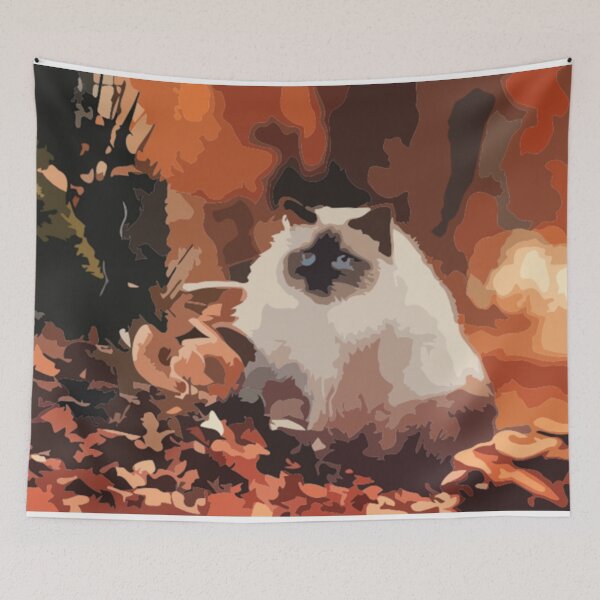 Item preview, Birman Cat Digital Painting designed and sold by Positive Lad.