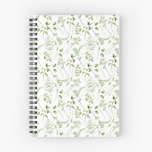 Item preview, Delicate Watercolour Leafy Herb Greens Luxury Pattern designed and sold by SydneyPapierCo.