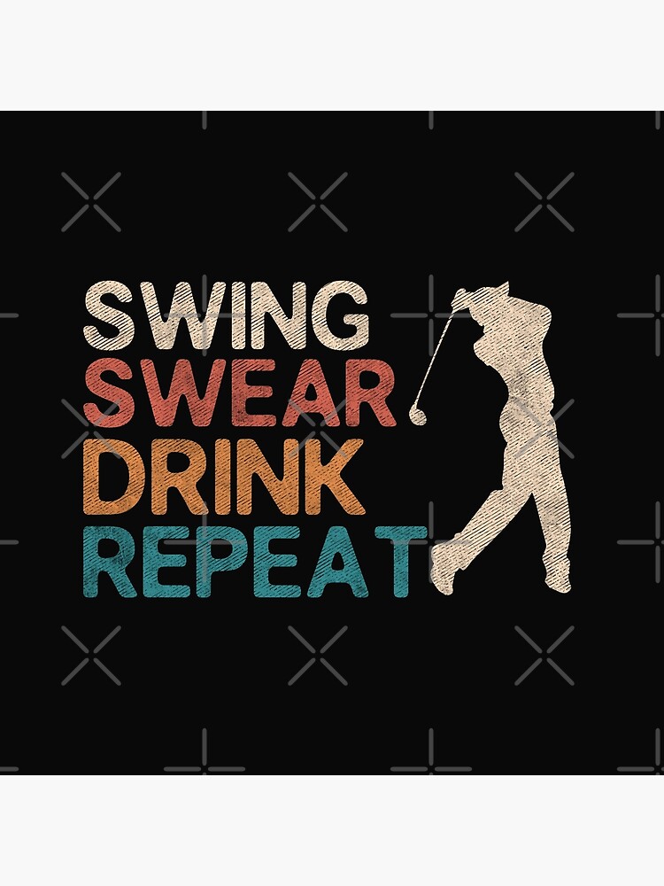 Funny Golf Socks, Swing Swear Repeat