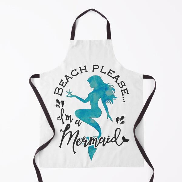 Item preview, Beach Please I'm A Mermaid Aqua Blue Watercolor designed and sold by Xtjjae.