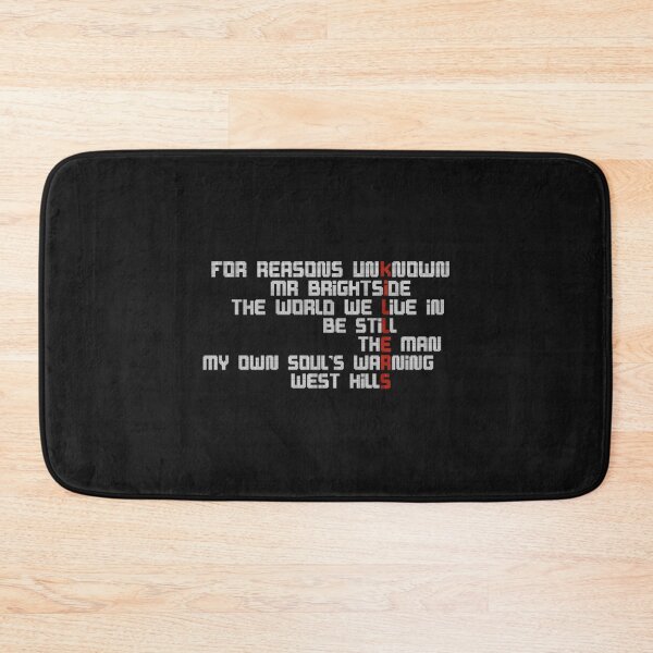 Item preview, The killers song titles eras design   designed and sold by mclarenhuberz.