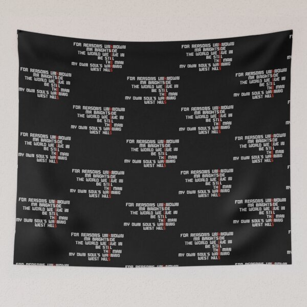 Item preview, The killers song titles eras design   designed and sold by mclarenhuberz.