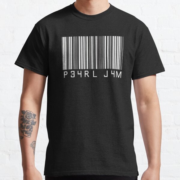 Schwarzen Sie den Barcode Classic T-Shirt