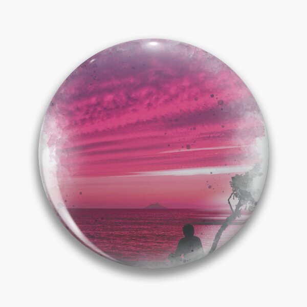 Item preview, Man by the Lake on Sunset - Watercolor Painting  designed and sold by Unaiza Khalid.