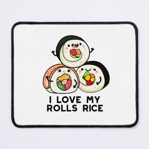 Item preview, I Love My Roll Rice Funny Sushi Puns  designed and sold by punnybone.