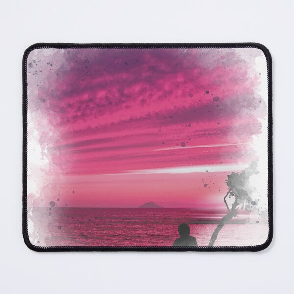 Item preview, Man by the Lake on Sunset - Watercolor Painting  designed and sold by Unaiza Khalid.