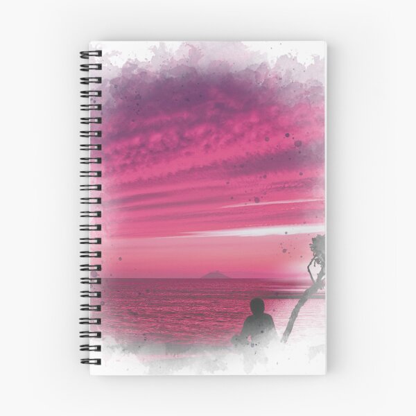 Item preview, Man by the Lake on Sunset - Watercolor Painting  designed and sold by Unaiza Khalid.