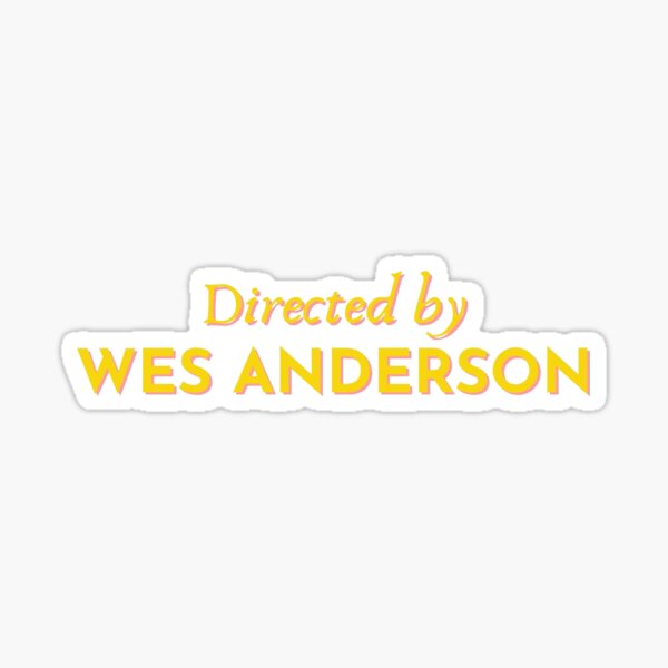Vista previa del artículo con la obra «Dirigida por Wes Anderson Yellow», diseñado y vendido por animalcutie.