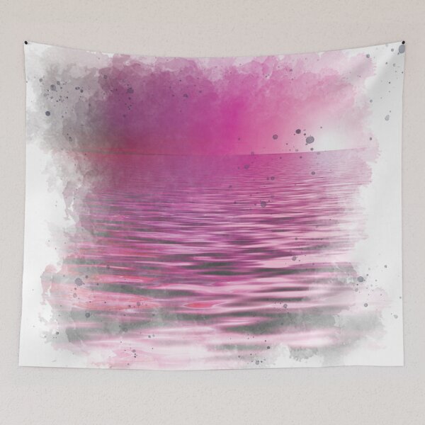 Item preview, Lake Sunset - Watercolor Painting  designed and sold by Unaiza Khalid.