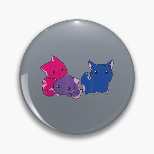Item preview, Bisexual Pride Kawaii Kitty Cat Stack Subtle Bi Pride designed and sold by ButoKill.