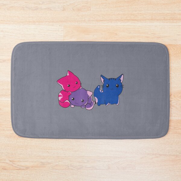 Item preview, Bisexual Pride Kawaii Kitty Cat Stack Subtle Bi Pride designed and sold by ButoKill.