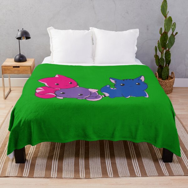 Item preview, Bisexual Pride Kawaii Kitty Cat Stack Subtle Bi Pride designed and sold by ButoKill.