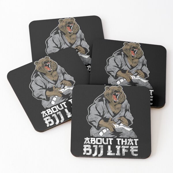 Item preview, Bjj Brazilian Jiu Jitsu Grizzly Bear Mma White Belt designed and sold by ButoKill.