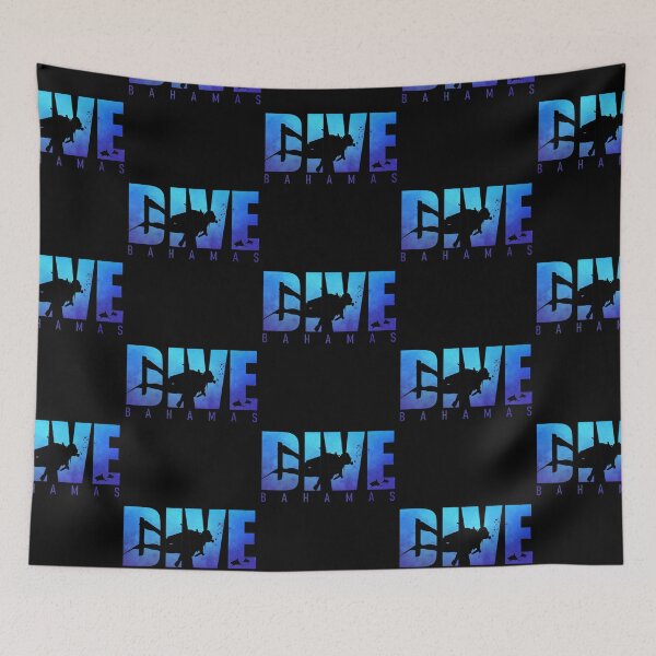 Item preview, Dive Bahamas Beach Sharks Scuba Diver Reef Diving Snorkeling designed and sold by Zaidan16.