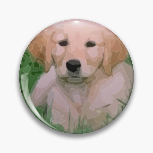 Item preview, Golden Retriever Puppy Digital Painting designed and sold by Positive Lad.