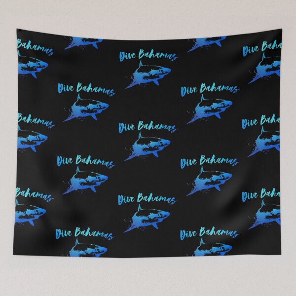 Item preview, Dive Bahamas Scuba Diver Snorkel Diving Great White Shark designed and sold by Zaidan16.