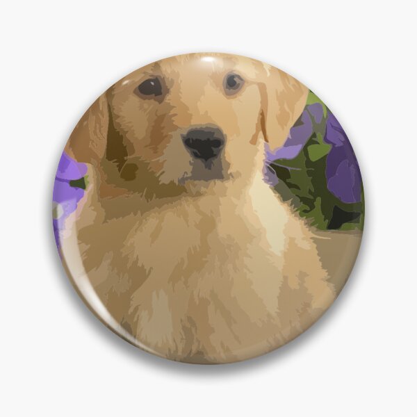 Item preview, Golden Retriever Puppy Digital Painting designed and sold by Positive Lad.
