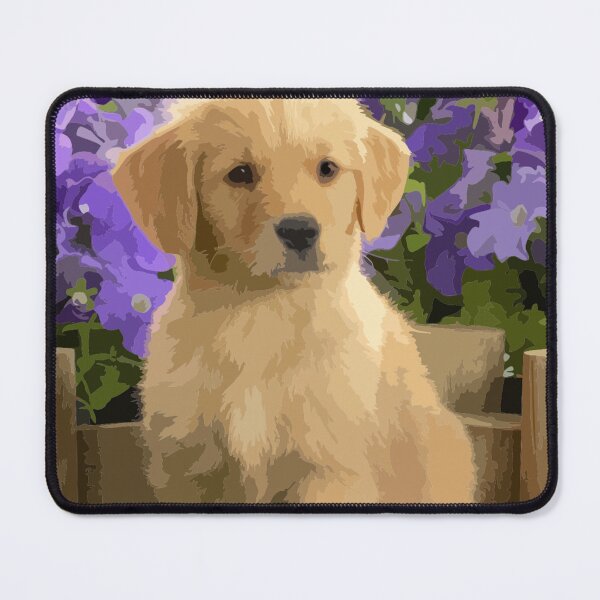 Item preview, Golden Retriever Puppy Digital Painting designed and sold by Positive Lad.