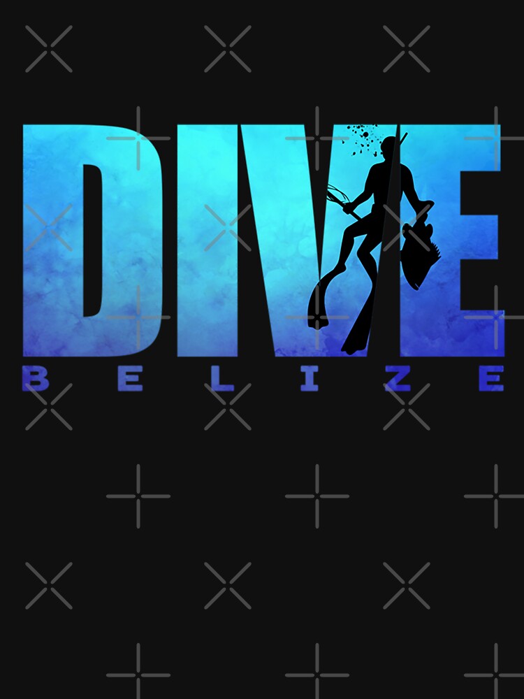 Thumbnail 7 of 7, Classic T-Shirt, Dive Belize Freediver Spear Fishing Scuba Reef Diver Snorkel designed and sold by Zaidan16.