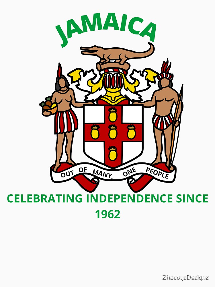 "JAMAICA COAT OF ARMS" Tshirt for Sale by ZhacoysDesignz Redbubble