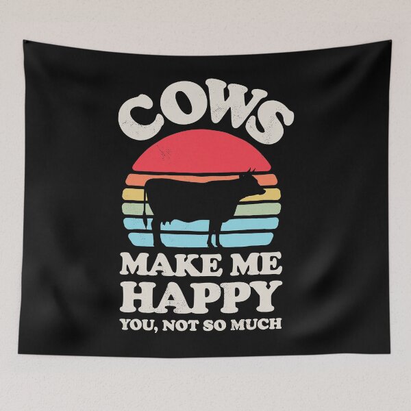 Item preview, Cows Make Me Happy Funny Cow Lover Farmer designed and sold by Xtjjae.