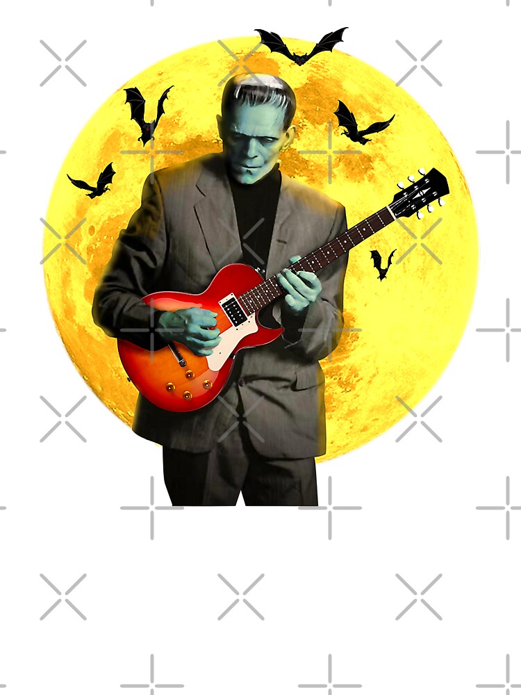 Amplified Frankenstein Guitar Metallica T-shirt voor volwassenen, uniseks, HOUTSKOOL, L