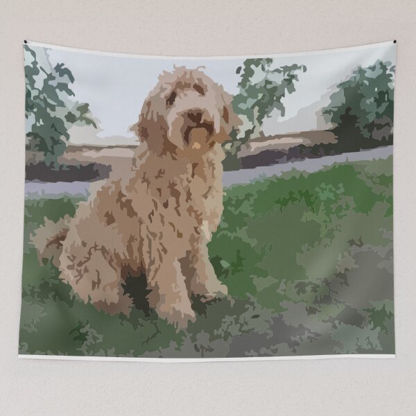 Item preview, Labradoodle Digital Painting designed and sold by Positive Lad.