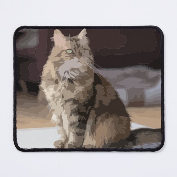 Item preview, Maine Coon Cat Digital Painting designed and sold by Positive Lad.