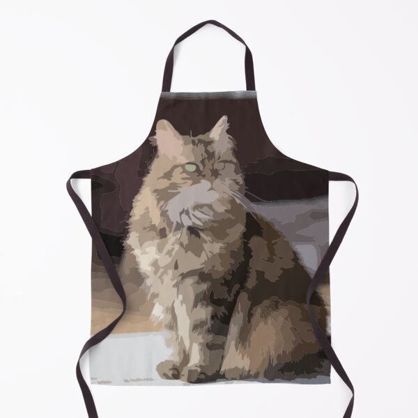 Item preview, Maine Coon Cat Digital Painting designed and sold by Positive Lad.