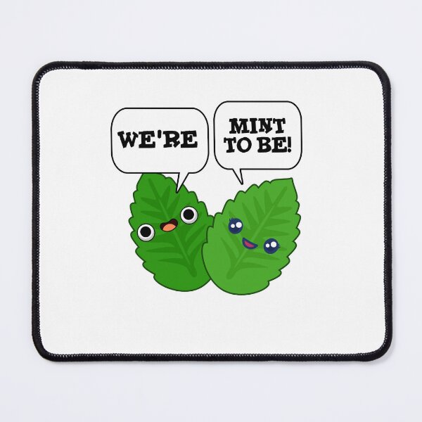 Item preview, We're Mint To Be Funny Food Puns  designed and sold by punnybone.