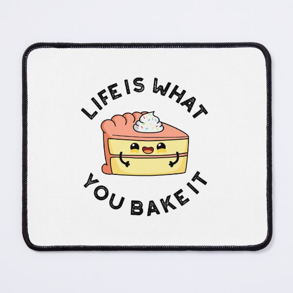 Item preview, Life Is What You Bake It Funny Food Puns  designed and sold by punnybone.