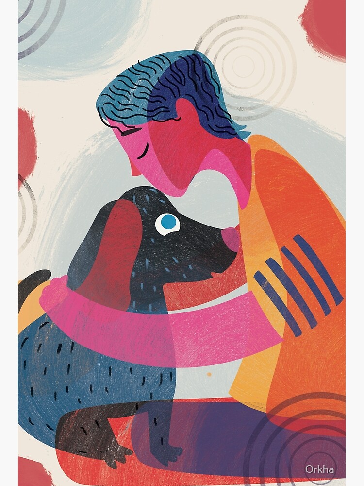 Thumbnail 3 of 3, Photographic Print, Dogs Love designed and sold by Orkha.