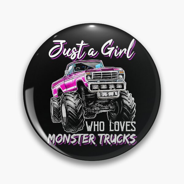 Item preview, Just a Girl Who Loves Monster Trucks designed and sold by nwaja-art.