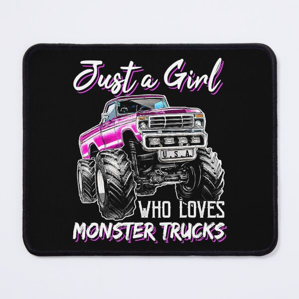 Item preview, Just a Girl Who Loves Monster Trucks designed and sold by nwaja-art.