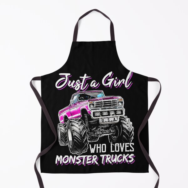 Item preview, Just a Girl Who Loves Monster Trucks designed and sold by nwaja-art.