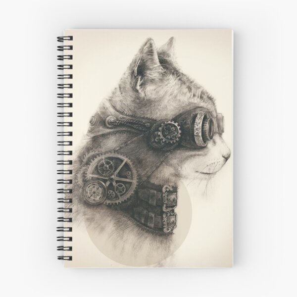 Artikelvorschau, ;Steampunk-Katzenposter entworfen und verkauft von marytjacques.
