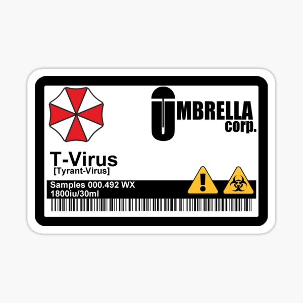 Item preview, Resident Evil - Umbrella Corporation T-Virus designed and sold by Hashenbag.