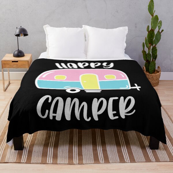 Item preview, Happy Camper Decor Camping Life RV Travel Trailer designed and sold by BennetJaco.